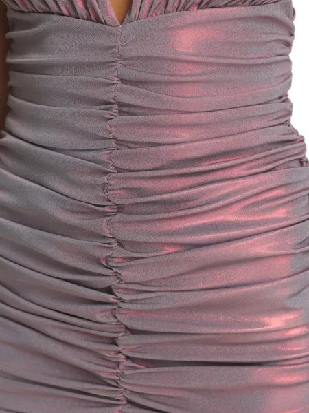 Rochie mini Cuanna de costum violet