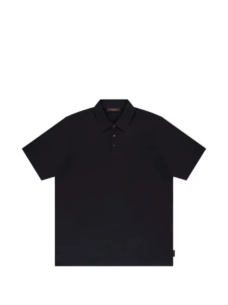 Tricou polo Slowear cu autograf negru