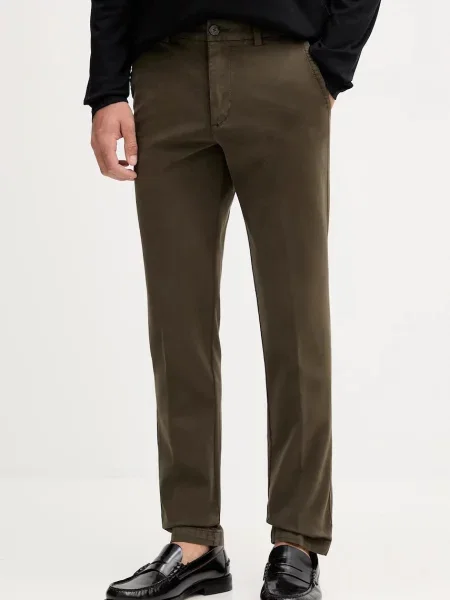 BOSS pantaloni bărbați slim verde
