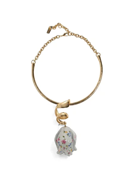Colier Chloé cu model floral cu imagine