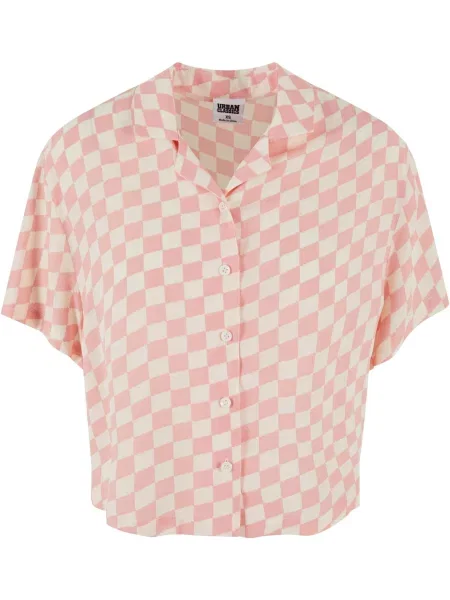 Urban Classics Tričko Resort / pink béžová