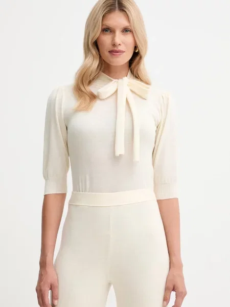 Luisa Spagnoli pulover de lână light bej