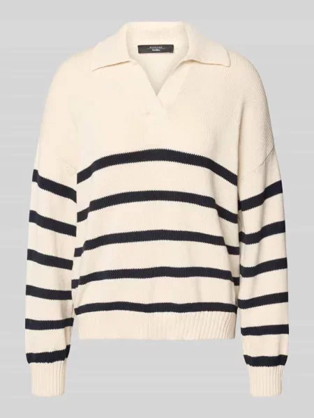 Sweter z dzianiny z mieszanki bawełny o kroju regular fit model PANFILO' Weekend Max Mara