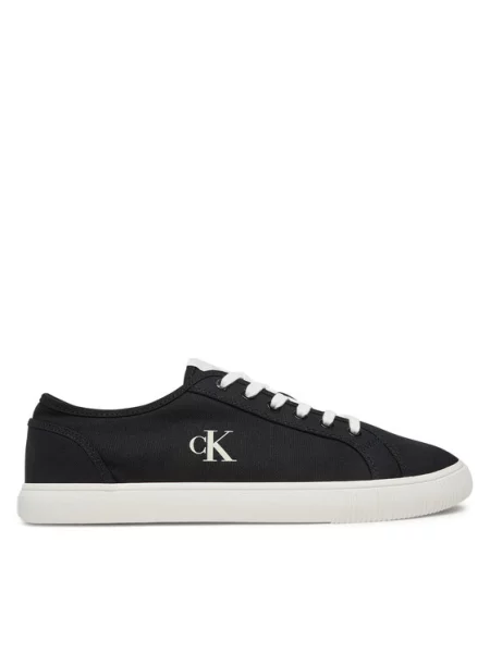 Πάνινα παπούτσια Calvin Klein Jeans Ess Vulc Low Mg Canvas μαύρο