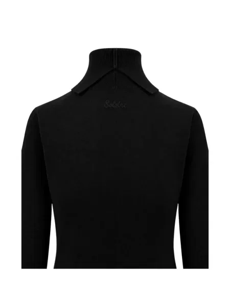 Pulover Solotre cu volane negru