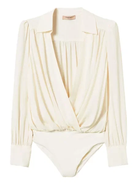 Bluzka Twinset kopertowa biała