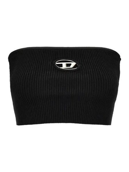 Top Diesel o krotszym kroju retro czarny