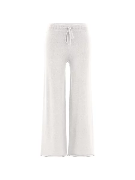 Pantaloni Deha tricotate alb