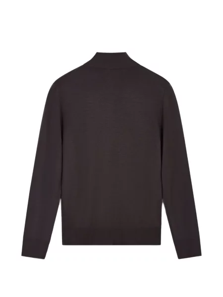 Pulover Canali tricotate maro
