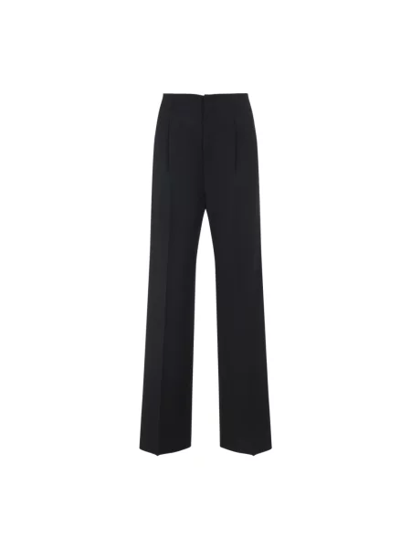 Spodnie Alberta Ferretti eleganckie w tropikalny nadruk szare