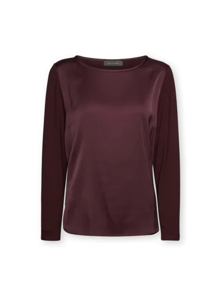 Lniany top Elena Miro' czerwony