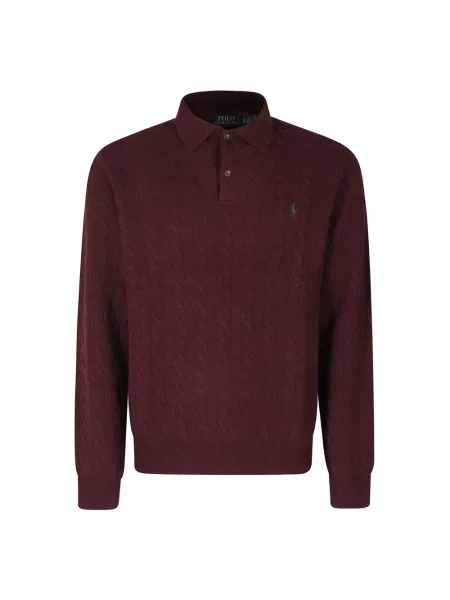 Sweter Polo Ralph Lauren z kaszmiru brązowy