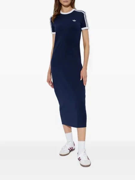 Rochie Adidas cu dungi cu imagine alergare negru