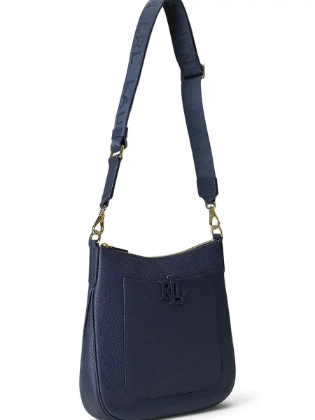 Шкіряна сумочка Lauren Ralph Lauren чорний