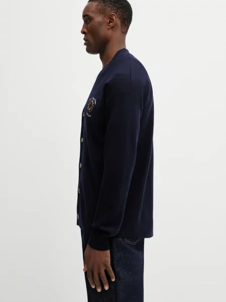 Вовняний кардиган Drôle de Monsieur Le Cardigan Slogan Rose рожевий