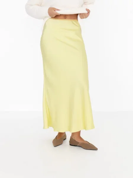 Сатинова Спідниця міді Lilove жовтий