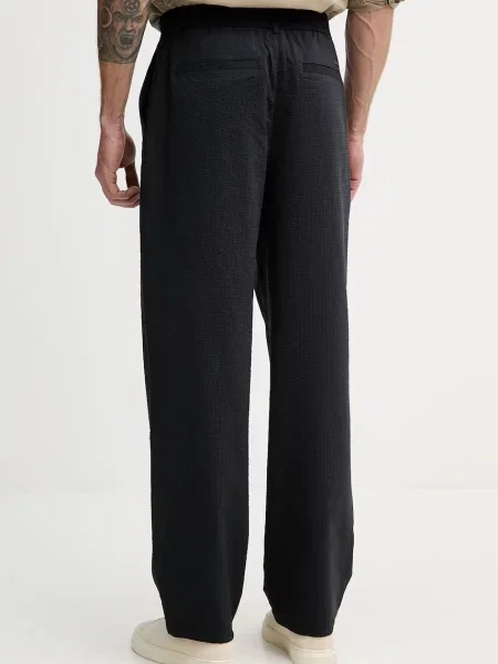 Armani Exchange spodnie straight z lyocellem
