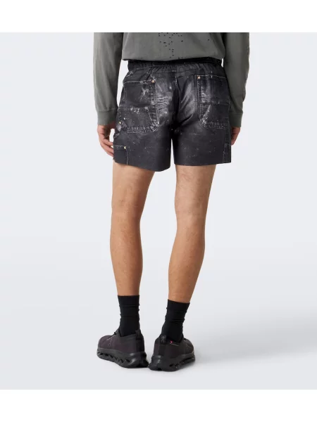 Pantaloni scurți Satisfy cu imagine negru