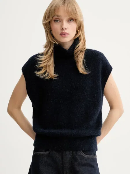 Gestuz vestă din amestec de lână
