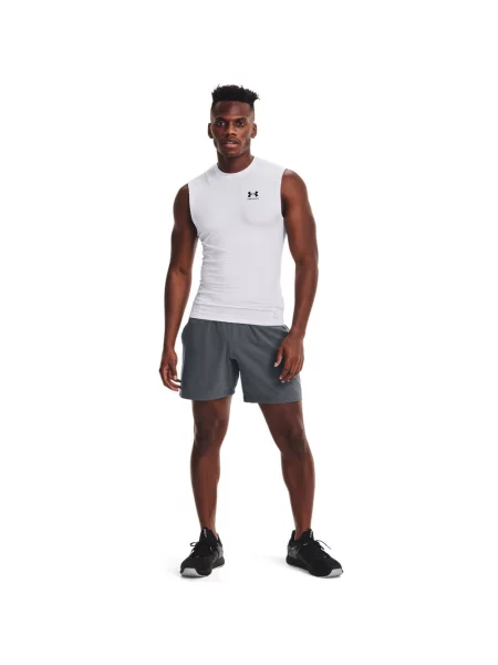 UNDER ARMOUR koszulka na siłowinię UA HG Comp SS L biała
