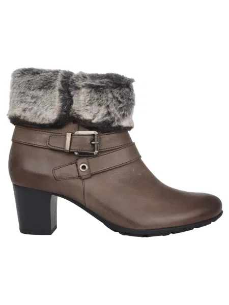 Buty do kostki Mephisto skórzane brązowe