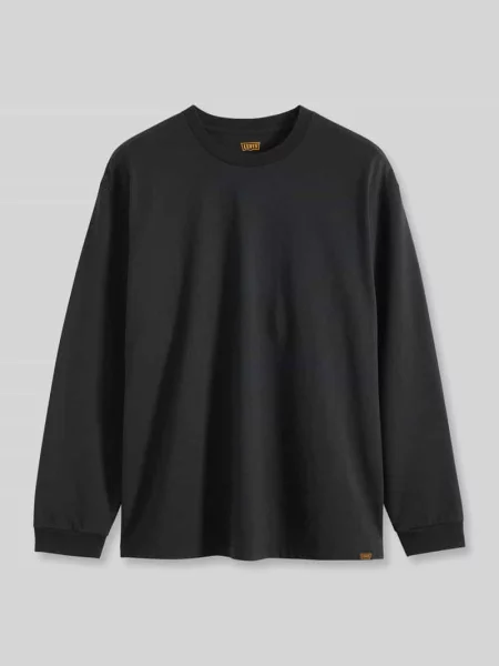 Bluzka z długim rękawem o kroju relaxed fit z czystej bawełny Levi's czarna