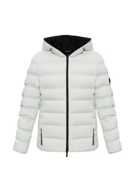 Geacă Moncler cu glugă alb