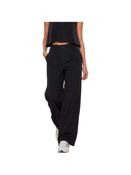 Pantaloni palazzo I Am din modal negru