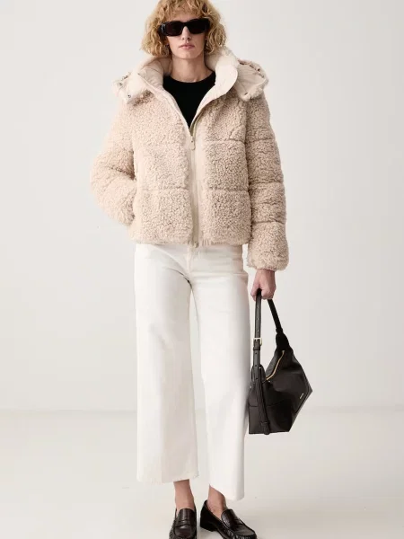 Save The Duck Geacă Lenora | shearling bej