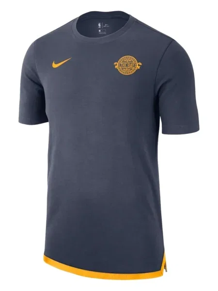 Lung tricou Nike cu model floral din jerseu gri