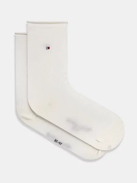 Ponožky s prímesou vlny Tommy Hilfiger béžová