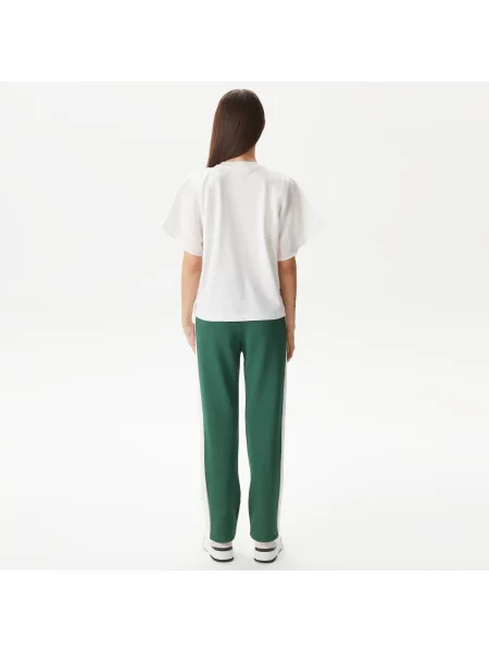 Lacoste Spodnie Dresowe Straight Fit zielone