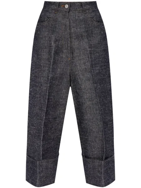 Cropp pantaloni Givenchy albastru