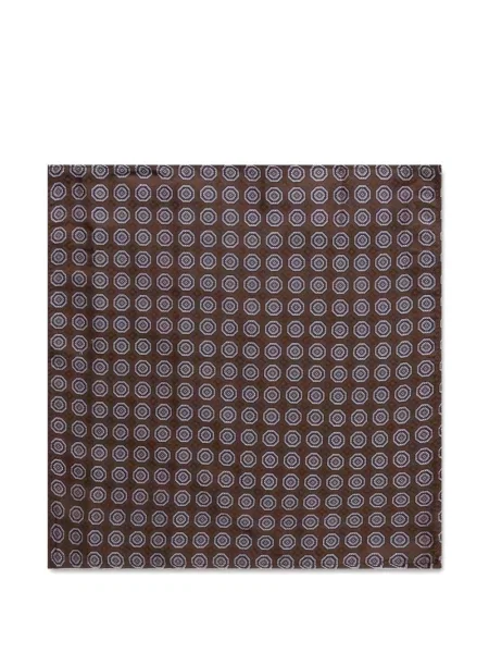 Cravată Michael Kors cu imprimeu geometric maro