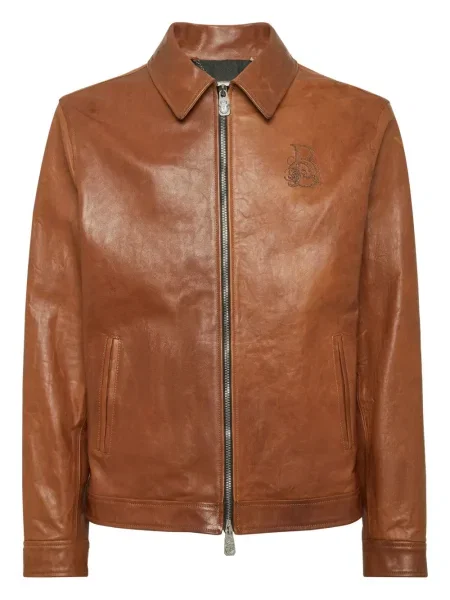 Geacă Billionaire cu broderie maro