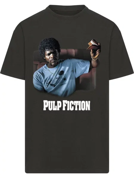 Merchcode Póló Pulp Fiction Wallet világoskék / gesztenyebarna / fekete fehér