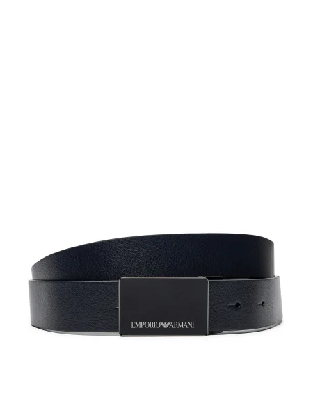 Bőr öv Emporio Armani kék
