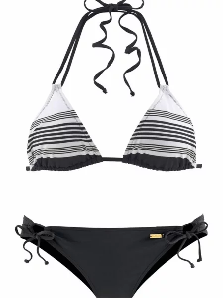 JETTE Bikiny černá bílá