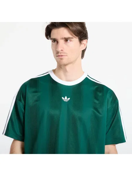 Žakárové tričko Adidas zelené
