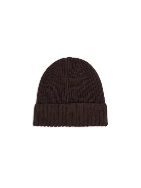 Armani Exchange čiapka beanie dámska s vlnou hnedá