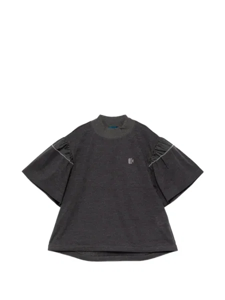 Krótka koszulka Kolor szara