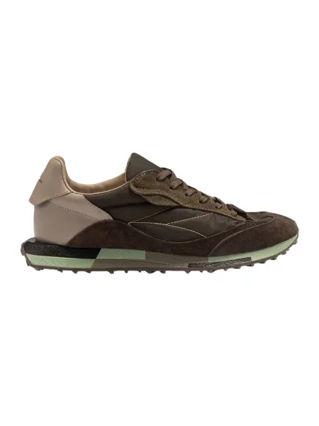 Sneakersy Ghoud skórzane brązowe