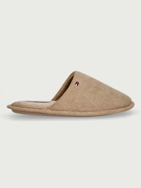 Tommy Hilfiger copati CORDUROY HOUSE SHOES bež