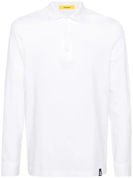 Polo majica Drumohr od jersey bijela