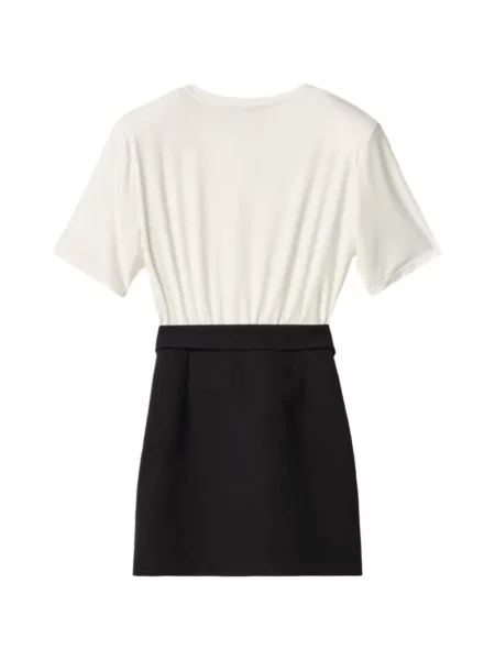 Cu centură rochie mini Gaëlle Paris alb