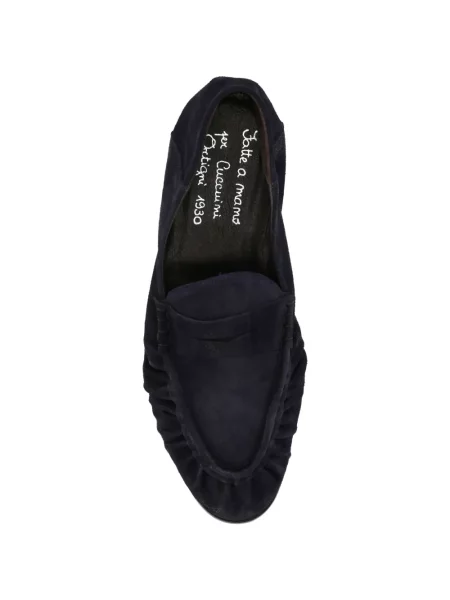 Pantofi loafer Ortigni cu volane albastru