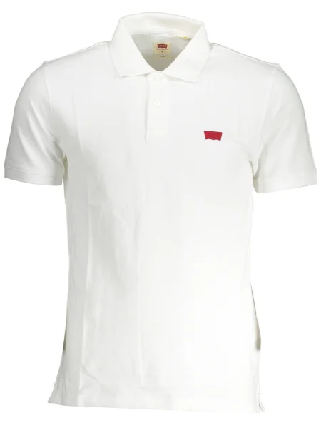 Polo Levi's cu mâneci scurte alb