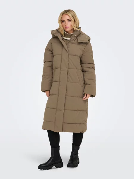 Зимова куртка JDY MAJA LONG PADDED JACKET OTW світло-коричневий коричнева