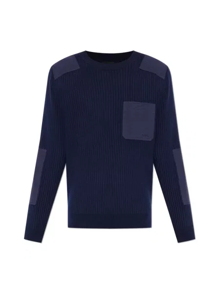 Sweter A.p.c. wełniany niebieski