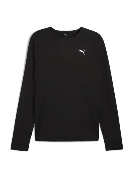 Futó hosszú ujjú póló Puma fekete